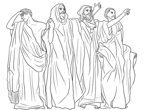 Micah, Haggai, Malacchi, And Zechariah Coloring Page